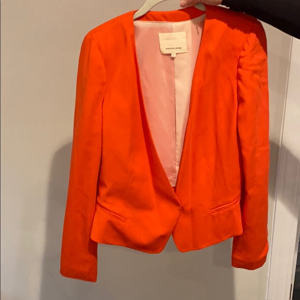 orange pink jacket